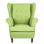 Fauteuil à oreilles Kaiapoi Tissu - Vert olive