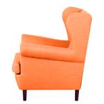 Ohrensessel Kaiapoi (mit Hocker) Webstoff - Orange