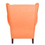 Ohrensessel Kaiapoi (mit Hocker) Webstoff - Orange