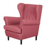 Oorfauteuil Kaiapoi geweven stof - Rood