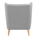 Fauteuil à oreilles Kamma Tissu - Gris clair