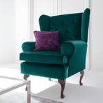 Oorfauteuil Lofthouse microvezel - Petrolblauw