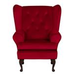 Oorfauteuil Lofthouse microvezel - Robijnrood