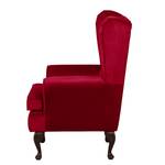 Oorfauteuil Lofthouse microvezel - Robijnrood