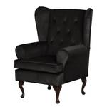 Oorfauteuil Lofthouse microvezel - Zwart