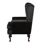 Oorfauteuil Lofthouse microvezel - Zwart