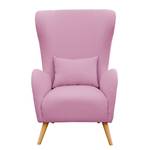 Oorfauteuil Madame Lebon III geweven stof - Mauve