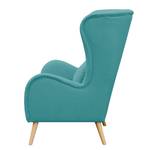 Fauteuil Madame Lebon II -Tissu Bleu pétrole