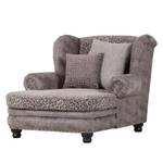 Oorfauteuil Petites geweven stof/kunstleer - taupe