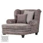 Oorfauteuil Petites geweven stof/kunstleer - taupe