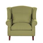 Fauteuil à oreilles Sofia Tissu vert olive