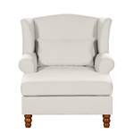 Fauteuil à oreilles Sofia XXL Tissu en coton - Beige