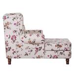 Fauteuil à oreilles Sofia XXL Tissu Rose - Motif floral