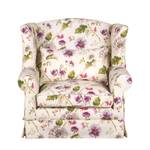 Oorfauteuil Summer Romance I geweven stof - beige - gebloemd