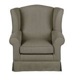 Oorfauteuil Summer Romance geweven stof - Taupe - Zonder hocker