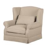 Oorfauteuil Summer Romance II geweven stof - Cappuccinokleurig