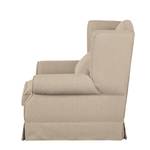 Oorfauteuil Summer Romance II geweven stof - Cappuccinokleurig