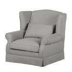 Oorfauteuil Summer Romance II geweven stof - Grijs