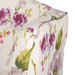 Fauteuil à oreilles Summer Romance XXL Tissu - Beige à fleurs