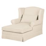 Fauteuil à oreilles Summer Romance XXL Tissu - Crème