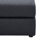 Pouf repose-pieds Bilbao Tissu Tissu Milan : Anthracite