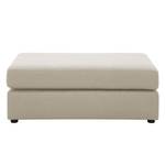 Gestoffeerde hocker Bilbao geweven stof Stof Selva: Beige