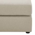 Gestoffeerde hocker Bilbao geweven stof Stof Selva: Beige