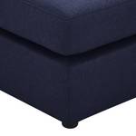 Pouf repose-pieds Bilbao Tissu Tissu Milan : Bleu foncé