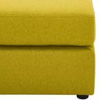 Pouf repose-pieds Bilbao Tissu Tissu Milan : Jaune