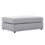 Pouf repose-pieds Bilbao Tissu Tissu Milan : Gris clair