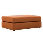 Pouf repose-pieds Bilbao Tissu Tissu Milan : Marron rouille