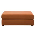 Pouf repose-pieds Bilbao Tissu Tissu Milan : Marron rouille