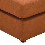 Pouf repose-pieds Bilbao Tissu Tissu Milan : Marron rouille