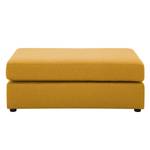 Pouf repose-pieds Bilbao Tissu Tissu Selva : Jaune moutarde