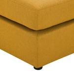 Pouf repose-pieds Bilbao Tissu Tissu Selva : Jaune moutarde