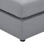 Polsterhocker Bilbao Webstoff Stoff Ramira: Silber