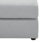 Pouf repose-pieds Bilbao Tissu Tissu Selva : Gris argenté