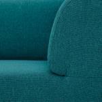 Longchair Seed geweven stof Stof Ramira: Turquoise - Armleuning vooraanzicht rechts