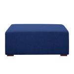 Gestoffeerde hocker Seed geweven stof Stof Ramira: Blauw