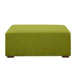 Pouf repose-pieds Seed Tissu Tissu Ramira : Citron vert