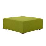 Pouf repose-pieds Seed Tissu Tissu Ramira : Citron vert