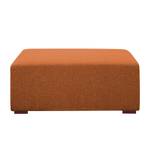 Pouf repose-pieds Seed Tissu Tissu Milan : Marron rouille