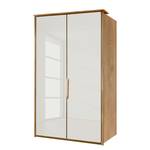 Armoire panorama Torino Chêne partiellement massif - Chêne - Largeur : 100 cm - 2 porte - Sans éclairage