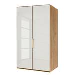 Armoire panorama Torino Chêne partiellement massif - Chêne - Largeur : 100 cm - 2 porte - Sans éclairage