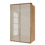 Armoire panorama Torino Chêne partiellement massif - Chêne - Largeur : 100 cm - 2 porte - Sans éclairage