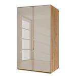 Armoire panorama Torino Chêne partiellement massif - Chêne - Largeur : 100 cm - 2 porte - Sans éclairage