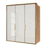 Armoire panorama Torino Chêne partiellement massif - Chêne - Largeur : 150 cm - 3 portes - Sans éclairage