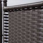 Paravent Pirot Polyrattan - Grau