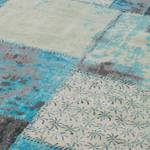 Tappeto patchwork Pat cotone - turchese / grigio