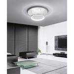 LED-Deckenleuchte Nevis Leaf II Kunststoff / Stahl - 1-flammig - Weiß / Silber